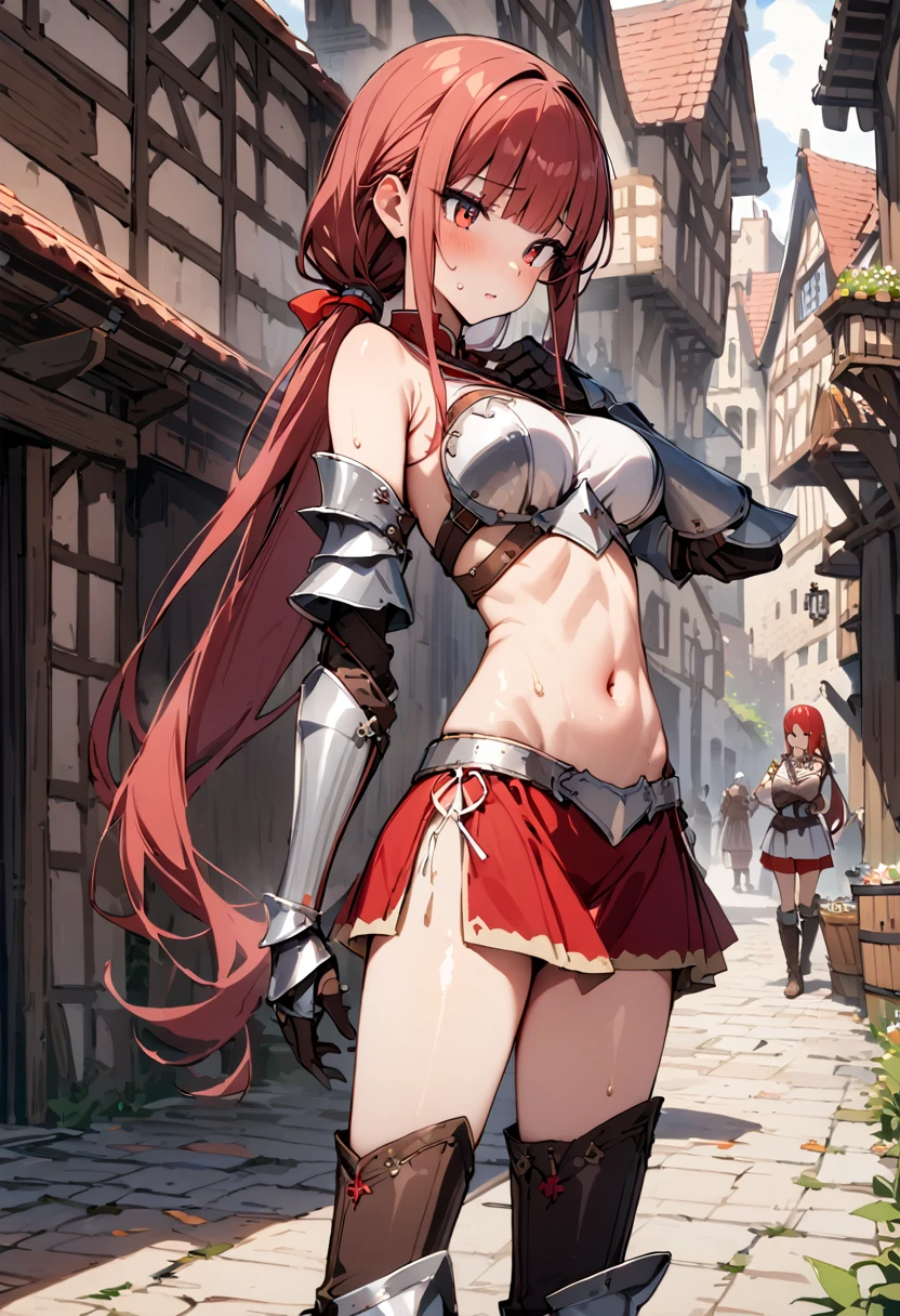 eris_greyrat, 1girl, red hair, red eyes, female masturbation, fingering, grabbing own breast, small breasts, detailed face, extremely detailed eyes and face, longeyelashes, photo-realistic:1.37, 8k, best quality, masterpiece:1.2, ultra-detailed, photorealistic, physically-based rendering, vivid colors, dramatic lighting