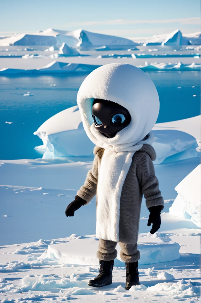 A cute alien in Antarctica 