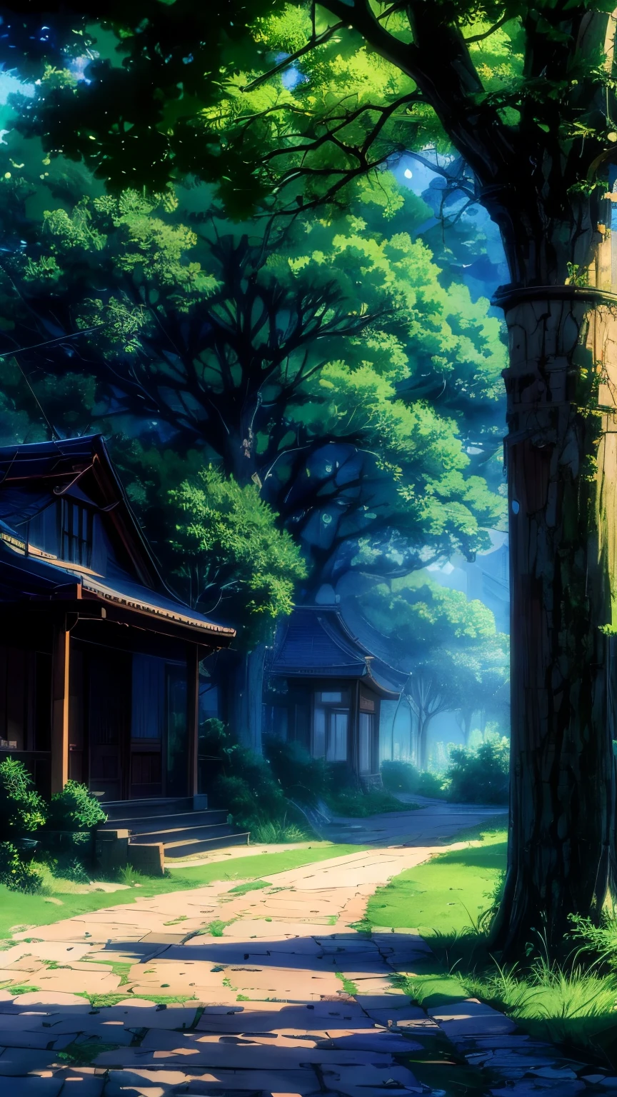 a picture of a tree with a swing hanging from it's branches, anime nature wallpap, anime background art, scenery wallpaper, anime background, anime landscape wallpaper, scenery artwork, anime beautiful peace scene, anime nature, anime countryside landscape, amazing wallpaper, beautiful anime scenery, anime art wallpaper 4k, anime art wallpaper 4 k, background artwork, beautiful wallpaper