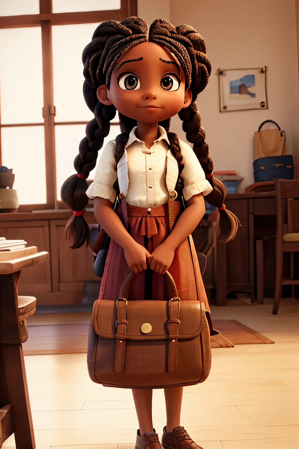Create one with several braids and bags