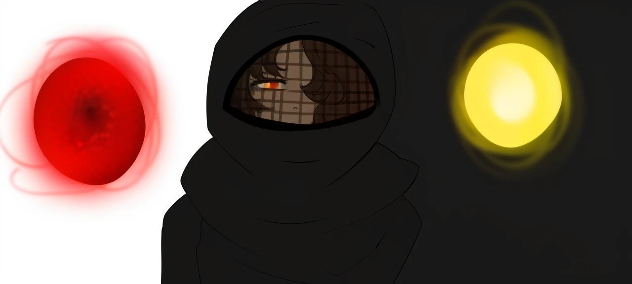 I created an image of my character Faruk looking at the screen against a very beautiful background and in a different position.