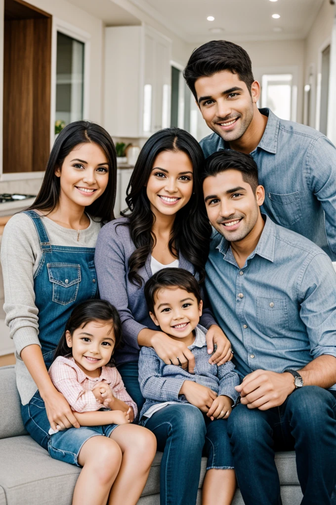A cute family