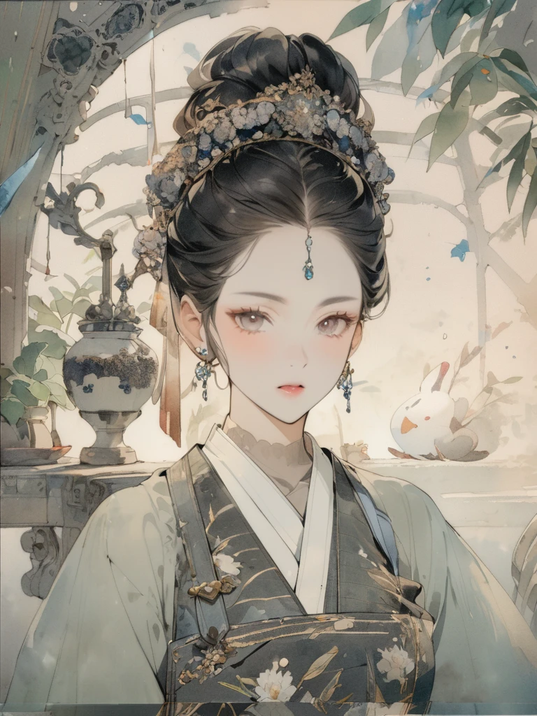 (8K, best quality, masterpiece)，1girl, watercolor(medium), {Practical, original photo, Ultra-fine transparent, image, (Influenced by Yoshitaka Amano&#39;s style:1.6)}, Practical Light, Delicate skin, (Beautiful slim woman, 25 years old, Court Knight:1.5), Thin legs, Fine particles, Long white hair, Detailed fingers, Thin, sex, Ecstasy expression, 动感sex感的姿势, (巨大有弹sex的坚挺胸部:1.4), (sex感指挥官的盔甲, Long skirt, Long red cape, boots:1.2),(The armor has a larger chest opening;1.6), Exposing breasts, (Arcadia, Flower Storm, Many flowers:1.8), Unobscured，Beautiful scenery, (Flowers, Wind and Moon:1.5), Vivid colors, High contrast, High Saturation