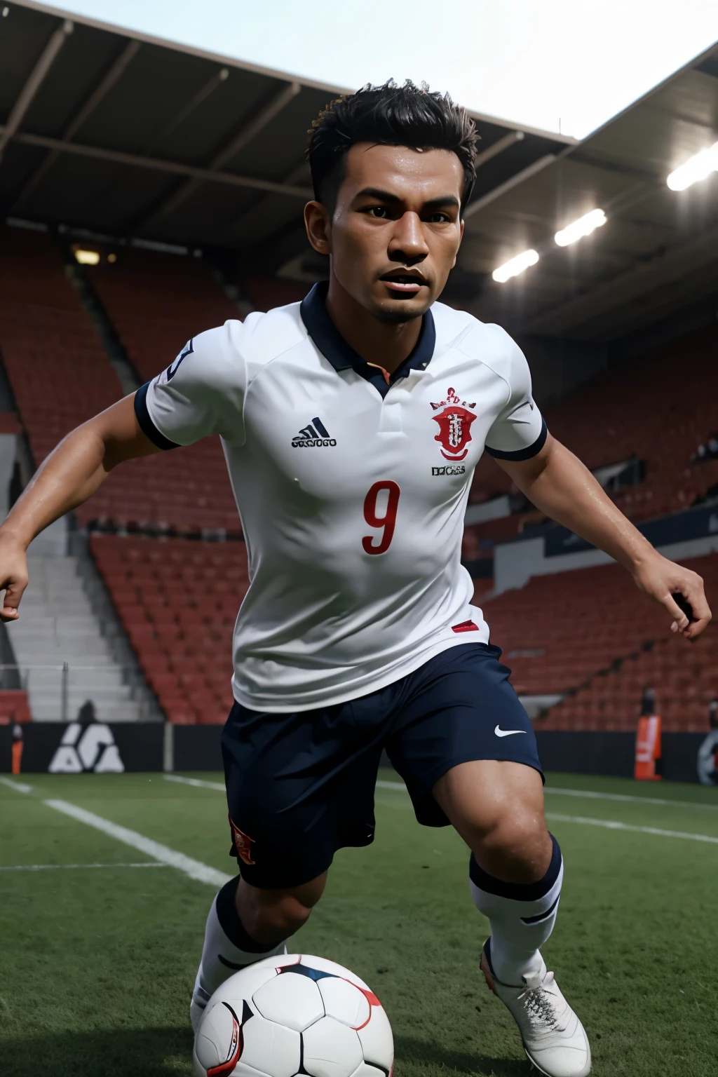 3D caricature of Indonesian football player