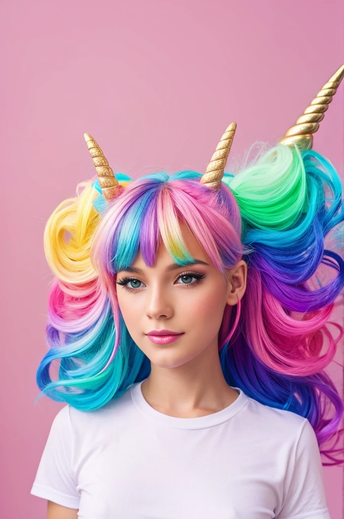 unicorn, colorful horn