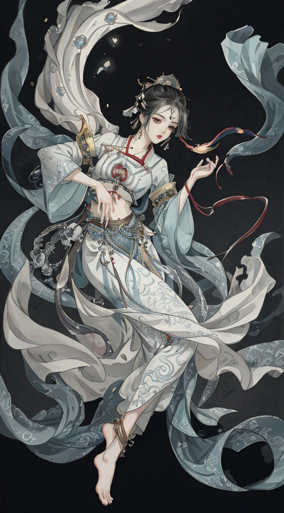 Original,(illustratio:1.1),(best qualtiy),(tmasterpiece:1.1),(the Extremely Detailed CG Unity 8K Wallpapers),(a color:1.2),1 God of roses,goddes,,ancient costume,Hanfu,best qualtiy,Extremely detailed jewelry,Plum petals,scenecy,rios|Wagas,official art, unity 8k wallpaper, ultra detailed, beautiful and aesthetic, masterpiece, best quality, (zentangle, mandala, tangle, entangle), (fractal art:1.3) , 1girl, extremely detailed, dynamic angle, cowboyshot, the most beautiful form of chaos, elegant, a brutalist designed, vivid colours, romanticism, by james jean, roby dwi antono, ross tran, francis bacon, michal mraz, adrian ghenie, petra cortright, gerhard richter, takato yamamoto, ashley wood, atmospheric, ecstasy of musical notes, streaming musical notes visible. (masterpiece, top quality, best quality, official art, beautiful and aesthetic:1.2), (1girl:1.3), extremely detailed,(crotch tattoo), transparent top clothing, (fractal art:1.1),(colorful:1.1)(feathers:1.3),highest detailed,(zentangle:1.2), full body, (abstract background:1.3), (shiny skin), (many colors:1.4), ,(earrings), best quality, ultra-detailed, super detailed skin, cute, extremely detailed, 8K, solo, single, dynamic angle, beautiful female, belly button, blash, smile, uncensored, motion, navel, croptop, two-tone hair color, HDR, wind, perfect hand, active, ART STYLE