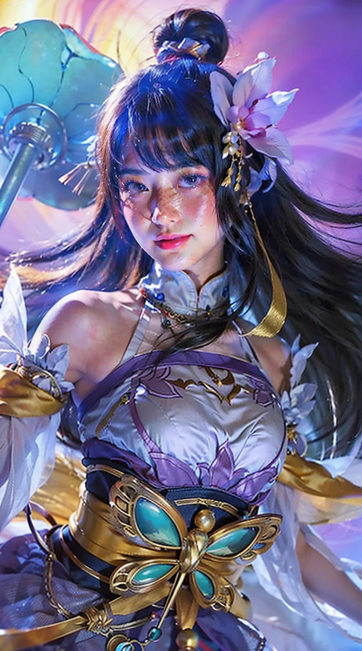 best quality,masterpiece,1girl of a Imaginative Macanese Female Page,Crude hair,background is Unique The Tablets of Stone,at Sunrise,Cel shaded,anaglyph effect,ultra high res,Extremely Detailed Official Unity 8K Wallpapers,ultra high res,ultra high quality,