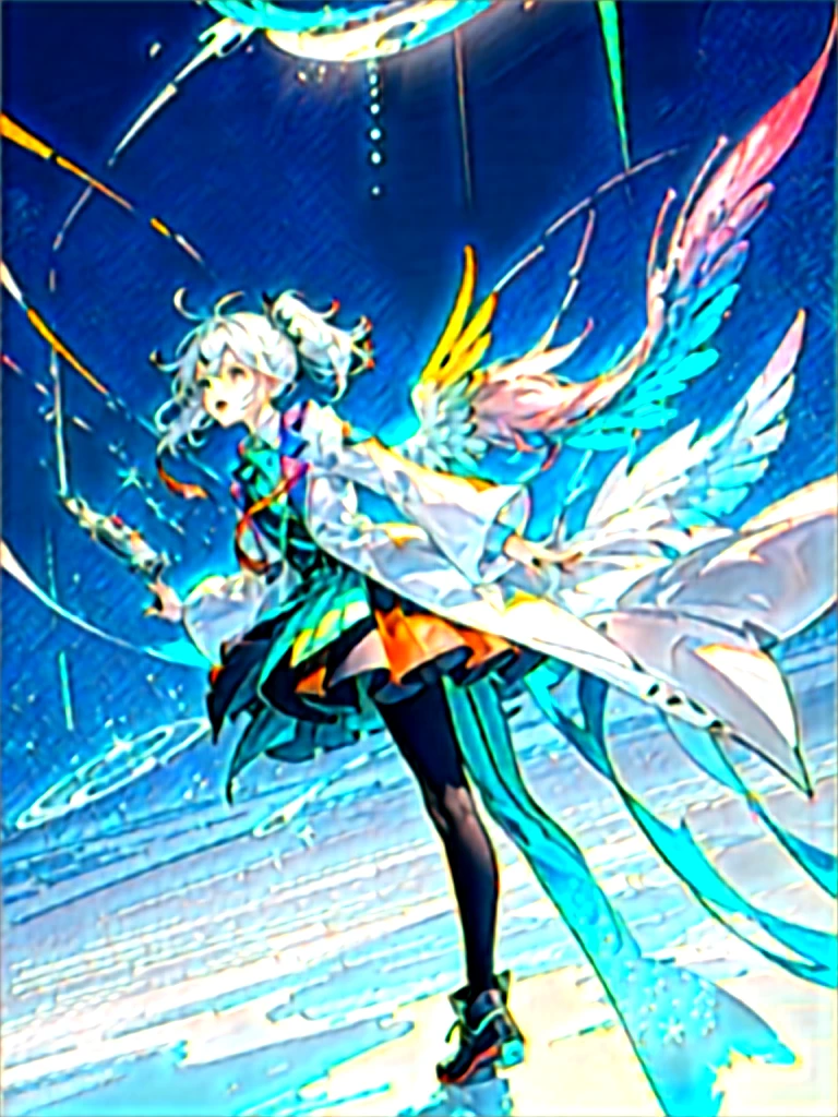 (Highest picture quality),(Master's work),(ultra-detailed),(Detailed eye description:1.0),(lens flare:1.0),(movie poster:1.0),(Tarot border:1.0),the portrait is centered,(close-up:1.0),(nagative space:0.8),(negative space:1.6),(solo),(floating colorful {wind|water magic|ink|crystals|ice|fire|flame|lightning|web|rocks|sand|particles|sparkles|blood}:1.0),(many colorful {soap bubbles|clouds|thorns|spikes|vines|currents|spirals|halos|wings|tatoos|cubes|octahedron}:1.0),(floating {red|green|blue|aqua|purple|yellow|black|white|grey|pink|orange|lime} {ribbons|feathers|particles|blades|droplets|snowflakes|soft balls}:1.0),({crystal|ice|fire|flame|wind|water|earth|stone|space|musical|sonic|vortex} {magic|wings}:1.0), ({ray tracing,glowing|dappled sunlight,light rays,caustics|night,black theme|mysterious,eerie|easygoing,pastel}:1.2), ({colorful|iridescent|multicolored}:1.0),(beautiful detailed glow:1.0),({leaning forward|leaning back|leaning to the side|}:1.2),{(smile:1.0)|(smirk:1.0)|(grim expression:1.0)},({small|small||lips,eyelashes}:1.0),{(open mouth:1.0)|(closed mouth:1.0)|},({eyelashes|eyeshadow||}),{one eye closed|||},({red|green|blue|aqua|purple|yellow|black|white|grey|pink|orange|lime} hair:1.4),({short|long|medium} hair:1.0),({from below|from above|from side|from behind|facing viewer}:1.3),(halo:1.3),(head tilt:1.0),(dynamic pose:1.1),(asymmetrical hair:1.2),({red|green|blue|aqua|purple|yellow|black|white|grey|pink|orange|lime} {armor|dress|collared shirt|suit|outfit}:1.0),({formal|military|techwear|urban style|casual,casual clothes|fantasy,magician|feral,tribal|sci-fi,futuristic}),({plaid skirt|layered skirt|puffy dress|tights|pants|shorts}),({red|green|blue|aqua|purple|yellow|black|white|grey|pink|orange|lime} {eyes|eyes|pupils}:1.4),{(forehead:1.5),asymmetrical bangs|diagonal bangs|hair between eyes|blunt bangs|swept bangs},{one eye covered|ponytail|high twintails|||},{straight hair|wavy hair|drill hair||},{long coat|suit jacket|cloak|sweater|tie||},{(floating c