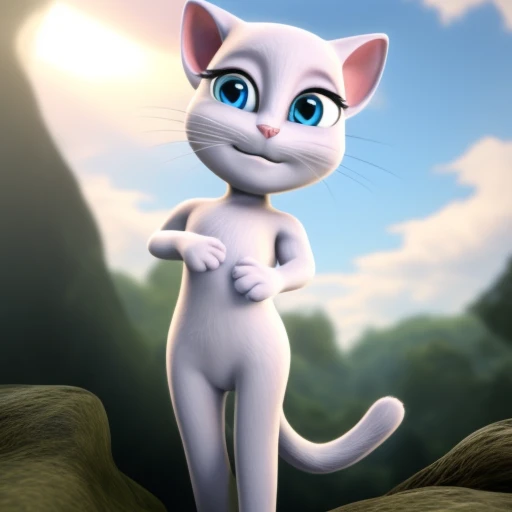 ( pose sexy 3.9)( Full black eyes 3.9)( Smile 3.9) ( looking pleased 3.9), ( Patas de cat realistas 3.9)solo dive, mammal, Feline, cat,, naked , anything, Blue eyes, forest sky (Cloudy day 1.8) (Divine rays 1.9) Realista 8K 18 mm f/1.8My Talking Angela Cat White skin Detailed skin naked chichis and vagina full of zemen all over her body + 18 intimate parts of the kitten