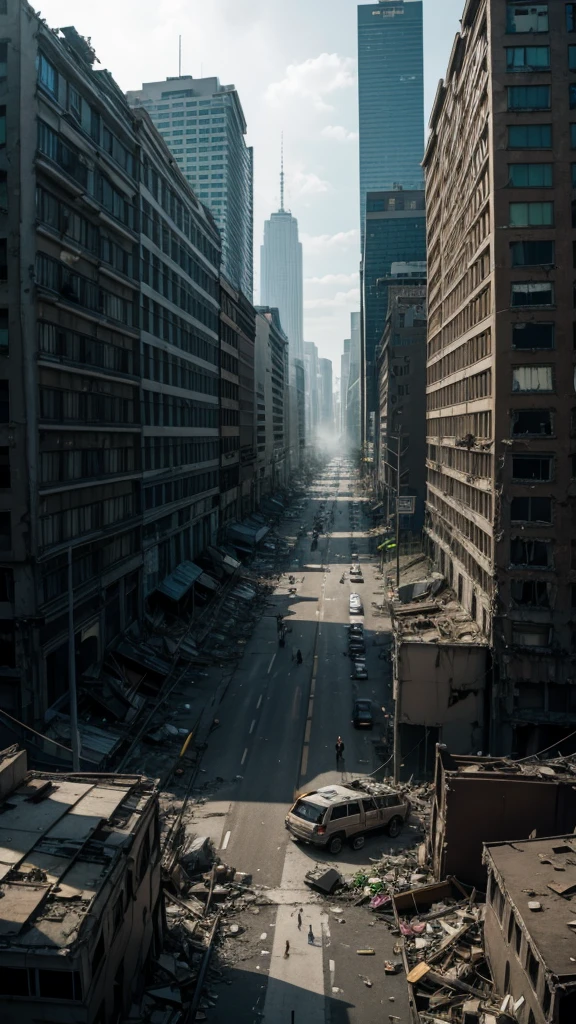 room destroyed city apocalypse