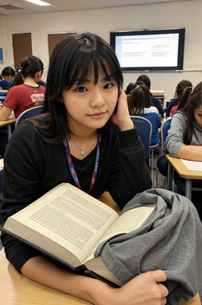 A interesting book within boring class face not shown