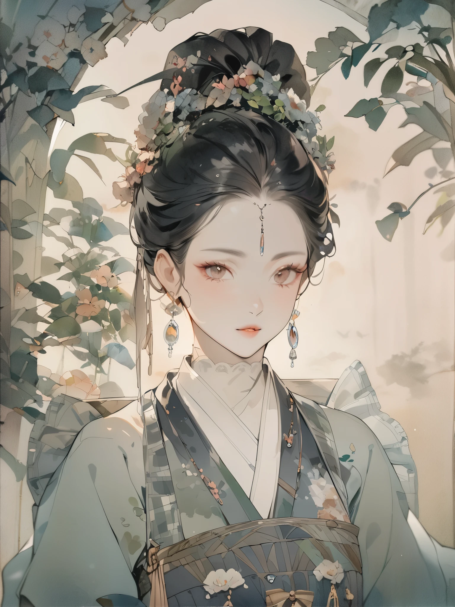 (8K, best quality, masterpiece),1girl, watercolor(medium), {Practical, original photo, Ultra-fine transparent, image, (Influenced by Yoshitaka Amano's style:1.6)}, Practical Light, Delicate skin, (Beautiful slim woman, 25 years old, Court Knight:1.5), Thin legs, Fine particles, Long white hair, Detailed fingers, Thin, sex, Ecstasy expression, 动感sex感的姿势, (巨大有弹sex的坚挺胸部:1.4), (sex感指挥官的盔甲, Long skirt, Long red cape, boots:1.2),(The armor has a larger chest opening;1.6), Exposing breasts, (Arcadia, Flower Storm, Many flowers:1.8), Unobscured,Beautiful scenery, (Flowers, Wind and Moon:1.5), Vivid colors, High contrast, High Saturation