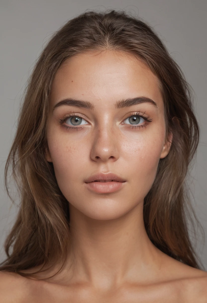 femme sensuelle, bronzé, photo extrêmement réaliste, cheveux brun, cheveux détaillé, visage détaillé, lèvre pulpeuse, yeux parfait, long cil, cil détaillé, cheveux long, visage extrêmement détaillé,1 femme, bouche fermer, bronzage parfait, expression excité, détail complexe, beau visage réaliste, yeux même taille, tache de rousseur prononcé