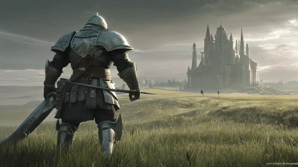 Amidst the rolling hills of the Forgotten Realms, where the whispers of ancient battles echo through the tall grasses and the sky hangs heavy with ominous clouds, strides Sir Alistair—a knight burdened by the weight of prophecy and the legacy of his forefathers. His short, brown curly hair ruffles in the wind, a stark contrast to the gleaming steel of his battle-worn armor that bears the marks of countless skirmishes and hard-fought victories.
With each step, the knight's boots sink into the soft earth of the grassfield, leaving imprints that tell tales of valor and hardship. His gauntleted hand rests lightly on the pommel of a sword that hangs at his hip, its blade etched with runes of ancient power and tempered by the blood of mythical beasts.
Behind him, the sun dips below the horizon, casting long shadows that stretch across the verdant landscape like spectral fingers. The air is heavy with the scent of wildflowers and the distant rumble of thunder—a portent of storms to come and battles yet to be waged.
In this AI-generated image inspired by medieval dark fantasy, Sir Alistair's solitary journey through the grassfield becomes a testament to courage, duty, and the unyielding quest for honor in a world where shadows lurk at every turn and the line between hero and villain blurs.