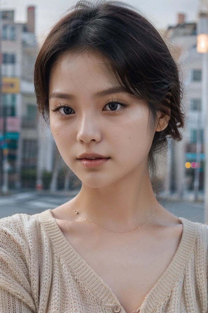 (a close-up of a 21-year-old Korean woman),
(Confident: 0.7), (cute attire: 1.0), (Petite stature: 0.8), (heart shaped face), (Beautiful doe eyes: 1.2), (Soft, small lips: 0.9), (Cute Stylish outfit: 1.1), (cute outfit), (Pastel pink color: 0.8), (Hint of sexiness: 0.6). (Mischievous smile: 0.5), (Lively campus background: 0.7), (Secret Journal in hand: 0.6), (Determined expression: 0.9). (Vulnerable look: 0.4), (Subtle emotional depth: 0.35), (dlwlrma: 0.4), (Cinematic realism: 1.3), (Nikon D850 camera: 1.0), (Film stock photograph: 0.9), (Saturated colors: 1.1). (Hyper-realistic lighting: 1.2).