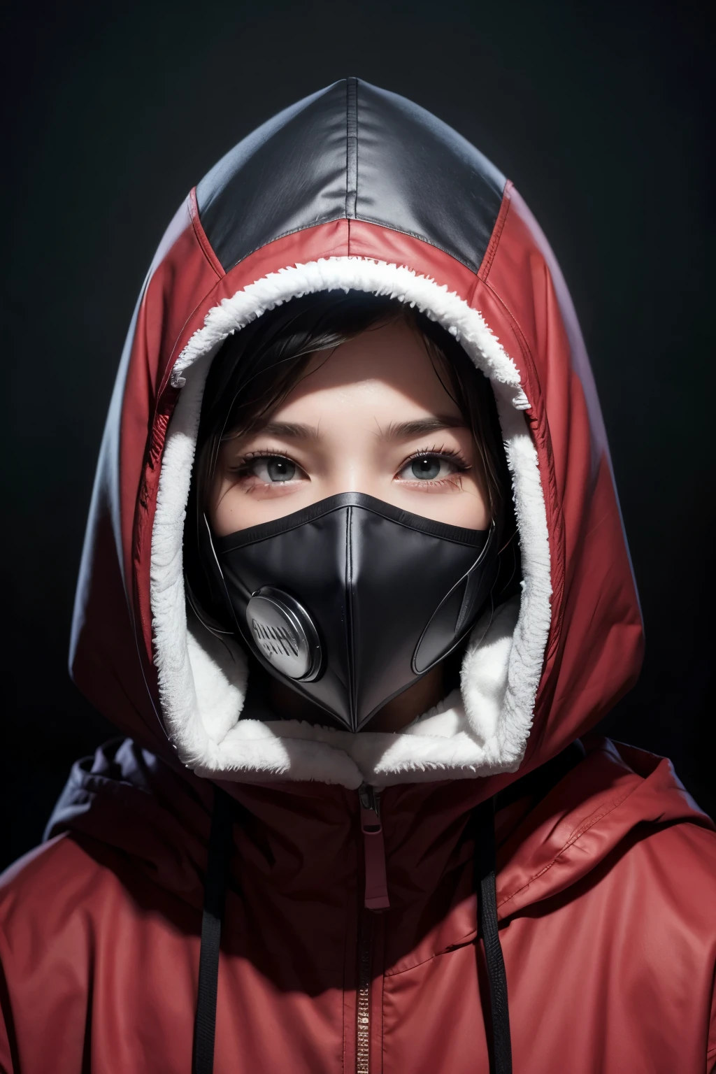 Hood flash and full face mask.
