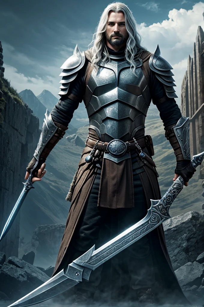 Raidriar the god king wielding the Infinity Blade