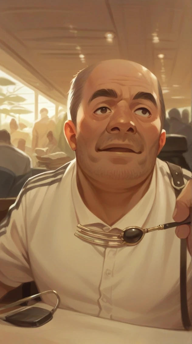 An aged man
