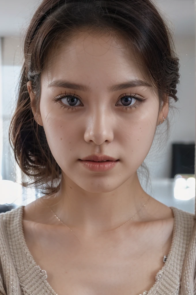 (a close-up of a 21-year-old Korean woman),
(Confident: 0.7), (cute attire: 1.0), (Petite stature: 0.8), (heart shaped face), (Beautiful doe eyes: 1.2), (Soft, small lips: 0.9), (Cute Stylish outfit: 1.1), (cute outfit), (Pastel pink color: 0.8), (Hint of sexiness: 0.6). (Mischievous smile: 0.5), (Lively campus background: 0.7), (Secret Journal in hand: 0.6), (Determined expression: 0.9). (Vulnerable look: 0.4), (Subtle emotional depth: 0.35), (dlwlrma: 0.4), (Cinematic realism: 1.3), (Nikon D850 camera: 1.0), (Film stock photograph: 0.9), (Saturated colors: 1.1). (Hyper-realistic lighting: 1.2). (Ultra HD: 1.2).