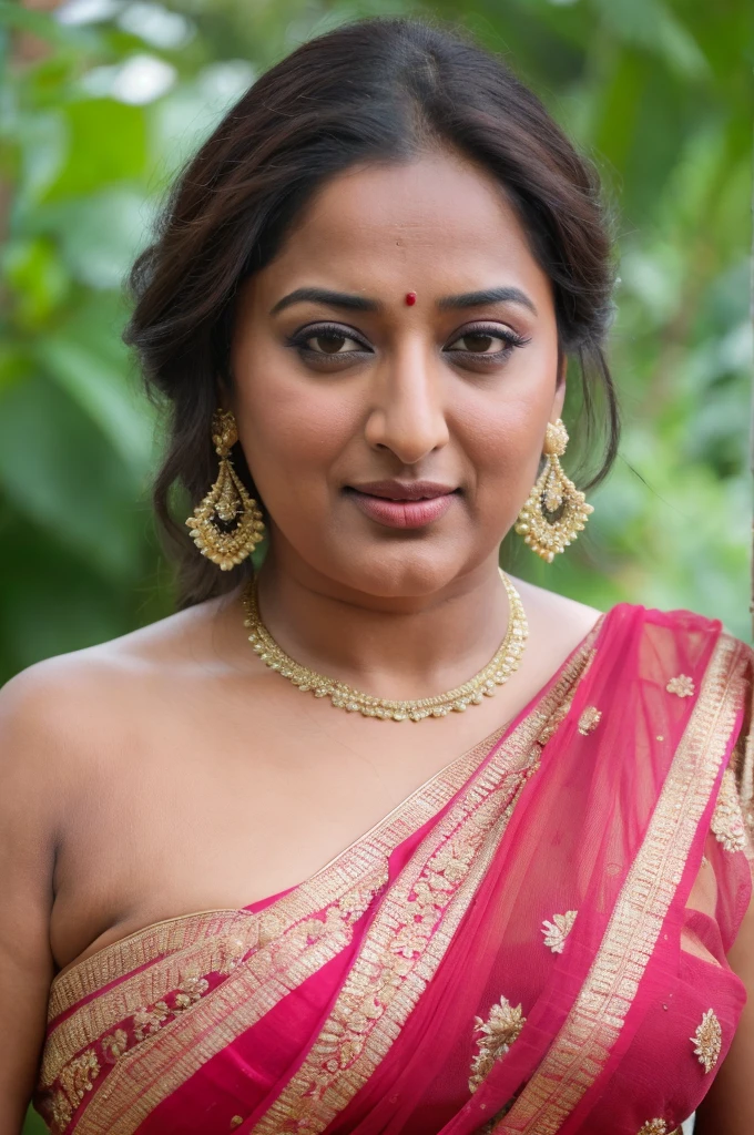 Foto RAW, photorealistic, photography, full body shot, master shot, perfect eyes, goddess like beauty, pierced eyes, perfect thick chubby mallu Desi aunty bhabhi, Full figured woman, juicy thick figure, bulky figure, curvy, fleshy curvy figure, voluptuous body, wide body, full figured aunty, Sexy navel folds, fleshy figure, heavy figure, Wearing a Stanapatta, a chest-band.Saree model, model Photography, Indian saree shoot, Indian traditional wear advertising photography, traditional wear brand shoot, face of Indian actress Sonakshi Sinha, masterpiece, realistic, realism, incredible details, pleasure, photorealism, detailed skin, skin pores, high contrast, photorealistic Artstation 8k HD digital art trend of high definition and detailed realistic skin texture, ultra detail, realistic skin texture, armature, best quality, ultra high definition, (photorealistic:1.4),, high resolution, detail, raw photo, sweat, Re sharp, by Lee Jefferies Nikon D850 Film Stock Photo 4 Kodak Portra 400 Camera F1.6 Lens Rich Color Ultra Real Realistic Realistic Textures Dramatic Lighting Unreal Engine Trending at Art Station Cinestill 800,(pele altamente detalhada: 1.2), 8k UHD, DSLR, soft-lighting, alta qualidade, grain of film, Fujifilm XT3,she didn't like to wear blouse or bra, She doesn't like to wear bra or blouse as it is against her traditional customs, wearing a Bra or blouse is against her forbidden in her tribes ritual, traditional no blouse saree, detailed hairy armpits, hyper realistic skin, skin pores, sweat, veins,
