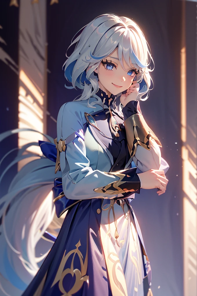 solo, woman, colorful outfit, black hair, long hair, floating hair, shiny hair, jewelry, light smile, detailed beautiful face and eyes, vivid color, cinematic lighting, jpeg artifacts, Eye-Level Shot, drop shadow, depth of field, hyperrealism, Ghibli-like colours, atmospheric perspective, tachi-e, masterpiece, retina, ccurate, best quality, highres, 4K, super detail