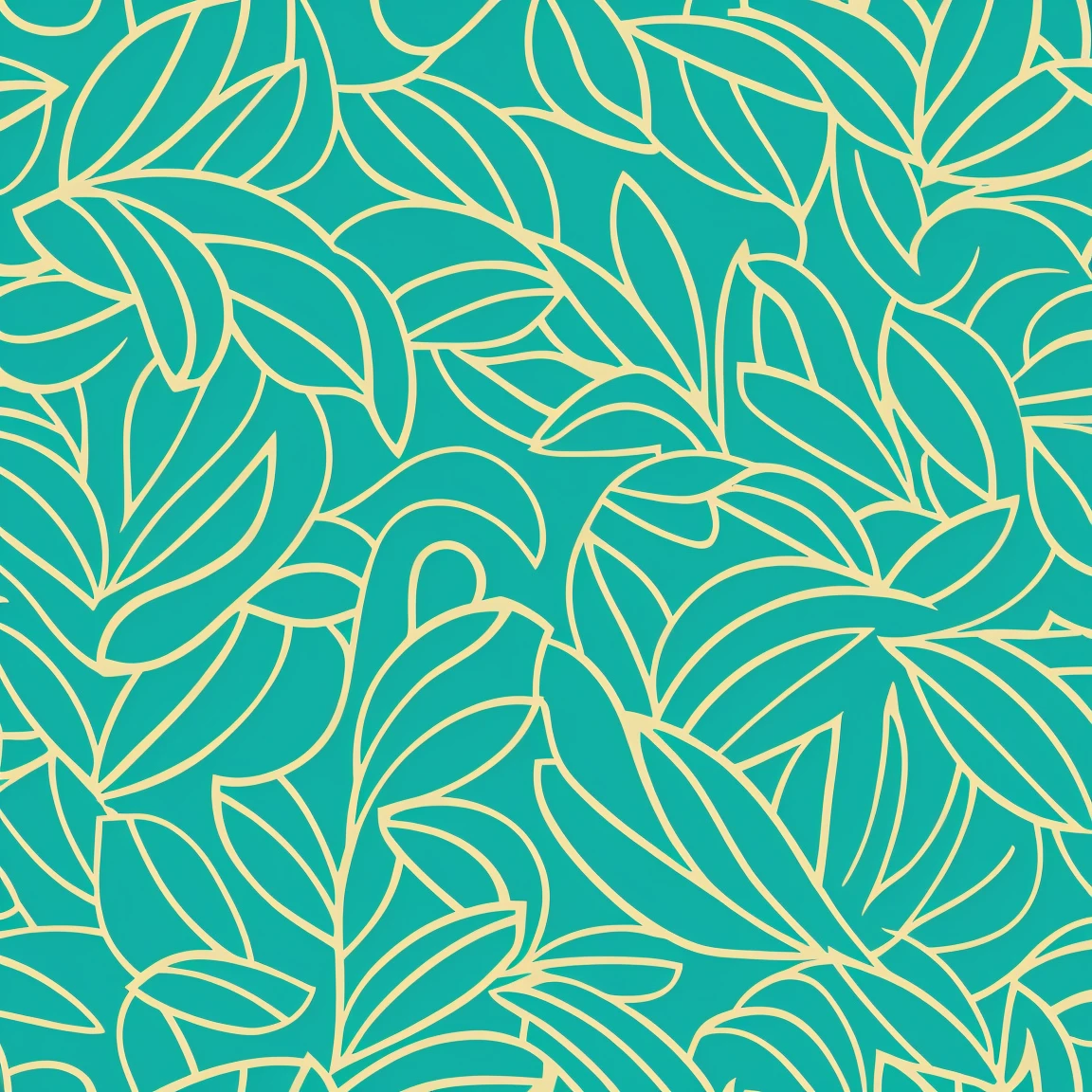 versatile teal and cornsilk colors art design, ideal for stickers, t-shirts, posters, the design is abstract, smooth lines, its perspective is flat, without distortions, vector rendering:1.4