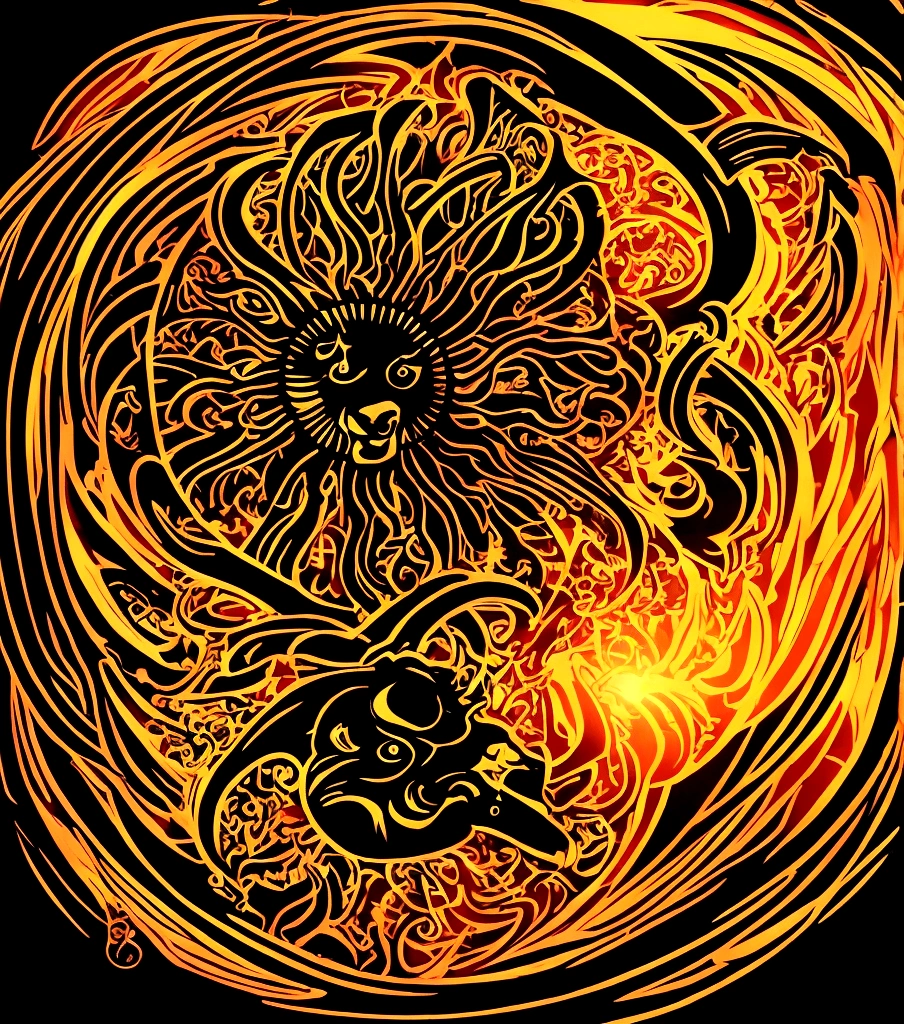 logo of a ram inside of a sun
