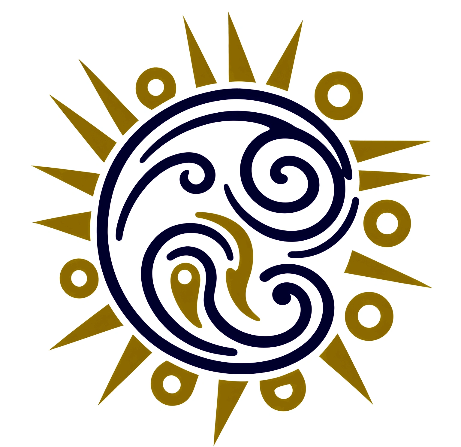 A detailed, high-quality logo of a ram from the side inside of a sun, (best quality,4k,8k,highres,masterpiece:1.2),ultra-detailed,(realistic,photorealistic,photo-realistic:1.37),intricate design,heraldic emblem,ornate sun symbol,golden rays,majestic ram,detailed horns,dynamic composition,symmetrical balance,metallic texture,ornamental flourishes,glowing light effects,complex patterns,vibrant colors,dramatic lighting,premium quality