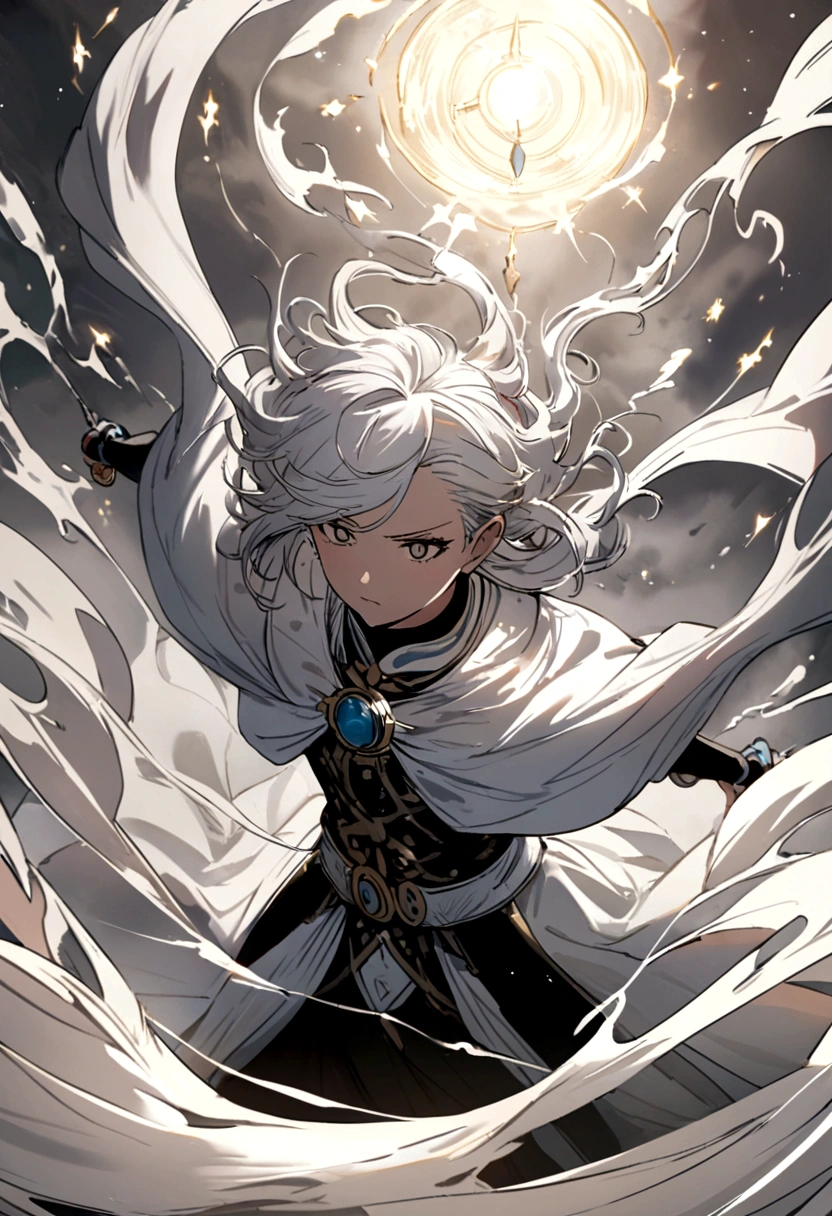creates an air god with white hair