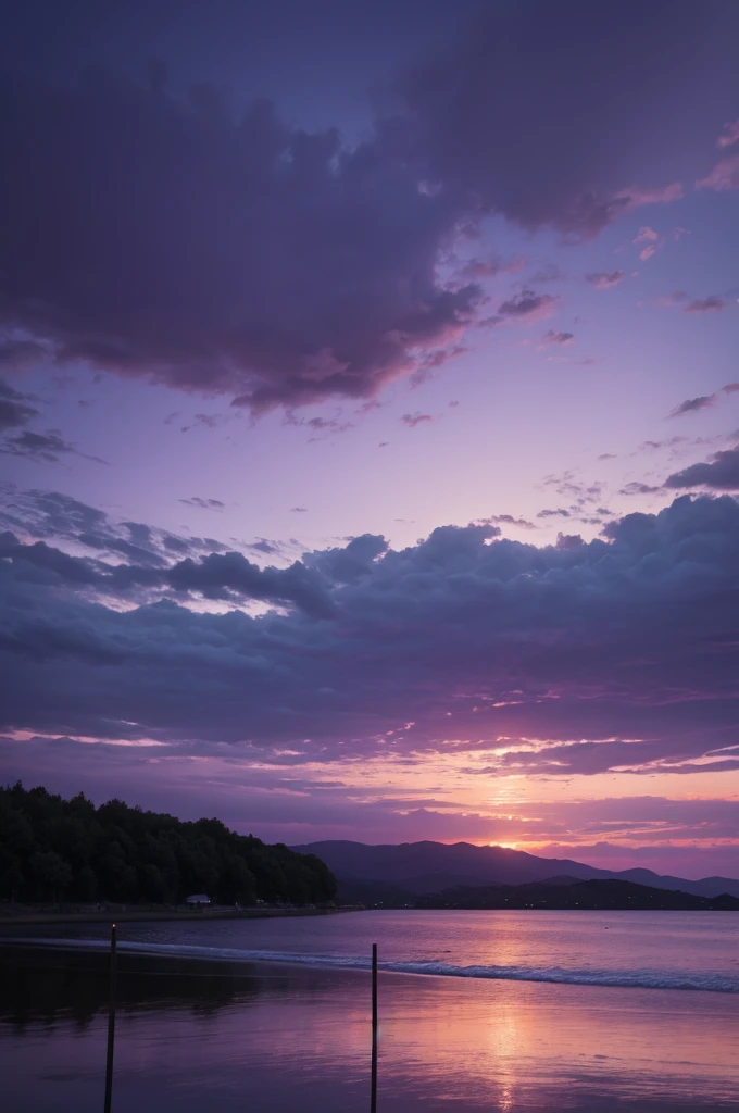 purple sky