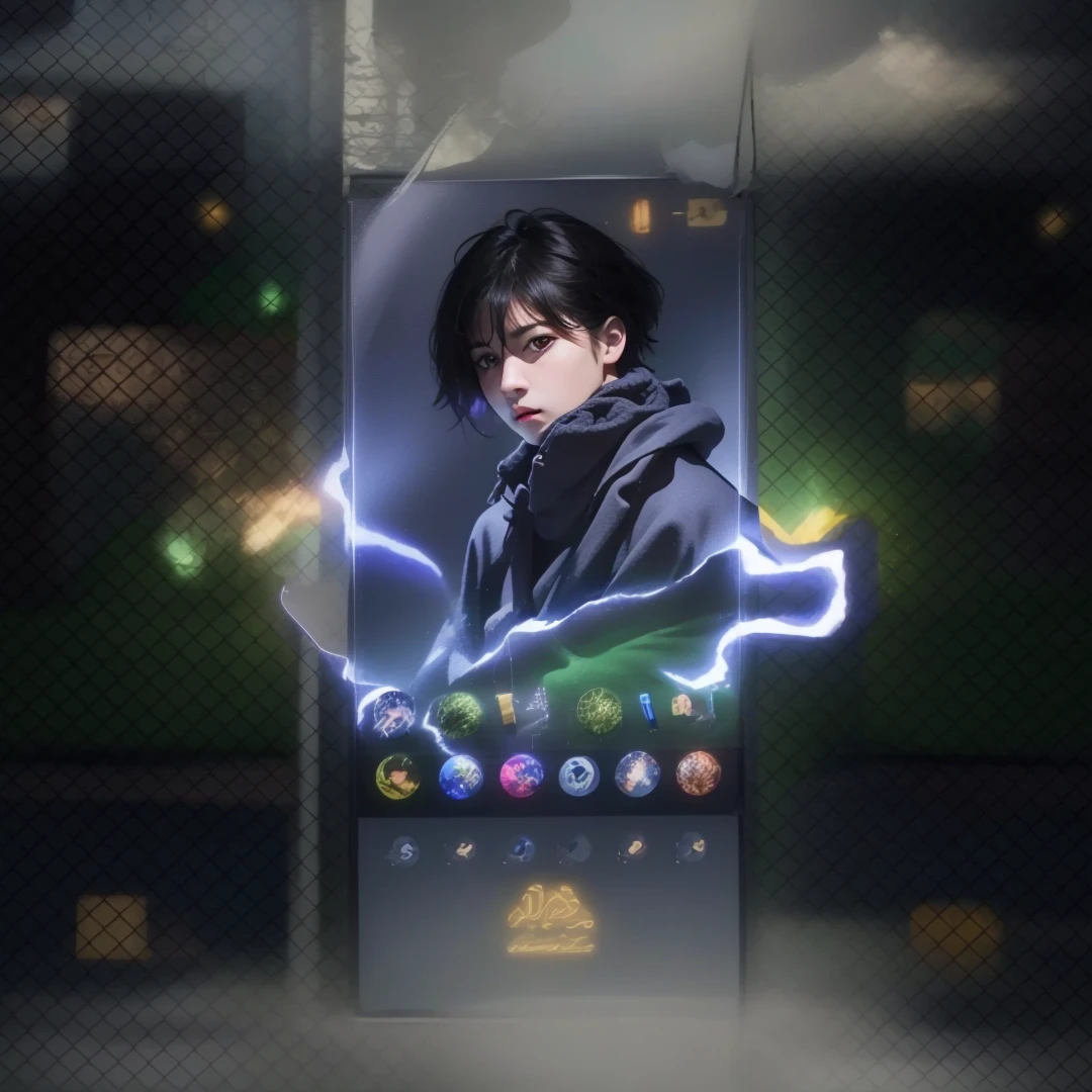 Best quality, masterpiece, ultra high res, (photorealistic:1.5), raw photo, 1girl, offshoulder, in the dark, deep shadow, low key, cold light, sexy look, short hair