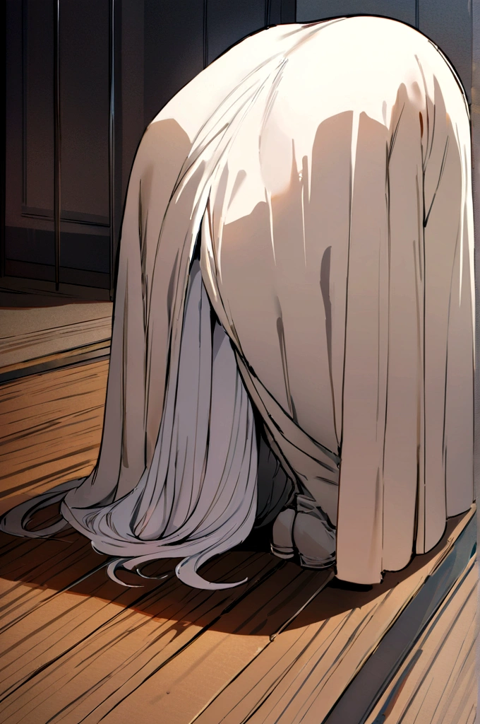 ((best quality)), ((masterpiece)), (detailed)woman pooping on the floor she is naged