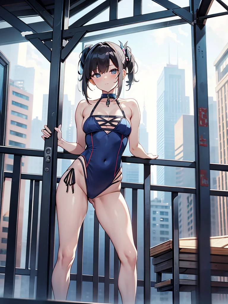 Straddle the railing:1.5,
