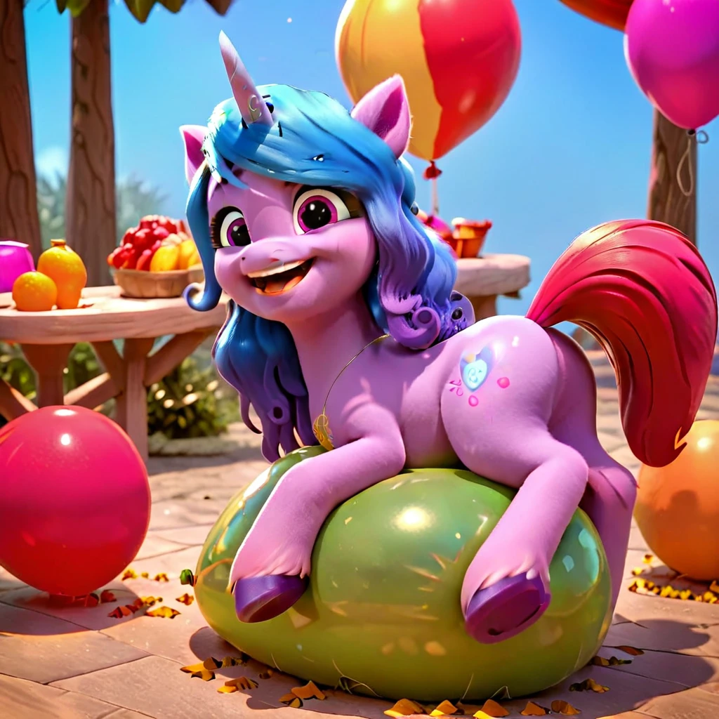 score_9, score_8_up, score_7_up, score_6_up, score_5_up, score_4_up,
female, Izzy Moonbow, solo, looner, nonpop, balloon nonpop, detailed background, party, selfie, fanservice, plot, balloon fetish, balloon support, 3d, hd, 4k, solo,
safe, rating safe,
spread legs, plot, blowing up balloons, balloon blowing, wide hips, arched back, overinflated balloon, tight balloon, necked balloon, translucent balloon, white star print on balloon, balloon inflation,
motion blur, bouncing, squeaking, noisy, loud,
My Little Pony: Make Your Mark, My Little Pony: A New Generation, cinematic, dynamic angle, depth of field, bloom, subsurface scattering