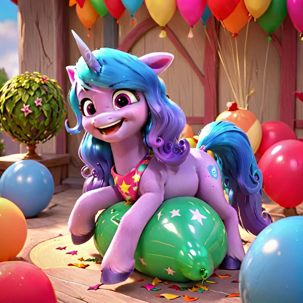score_9, score_8_up, score_7_up, score_6_up, score_5_up, score_4_up,
female, Izzy Moonbow, solo, looner, nonpop, balloon nonpop, detailed background, party, selfie, fanservice, plot, balloon fetish, balloon support, 3d, hd, 4k, solo,
safe, rating safe,
spread legs, plot, blowing up balloons, balloon blowing, wide hips, arched back, overinflated balloon, tight balloon, necked balloon, translucent balloon, white star print on balloon, balloon inflation,
motion blur, bouncing, squeaking, noisy, loud,
My Little Pony: Make Your Mark, My Little Pony: A New Generation, cinematic, dynamic angle, depth of field, bloom, subsurface scattering