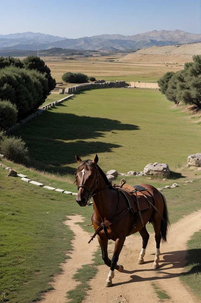 Ancient Greek battlefield visuals