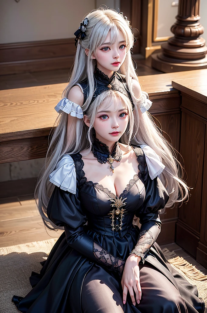 (Best illustrations)、8K UHD resolution、Intricate details、((30-year-old woman))、((Voluptuous body))、(((Big Breasts)))、((Goat horns))、(((Swedish model)))、((Blonde))、((Black Dress))、((Fluffy dresses))、Dress with metal embellishments、最high quality、Realistic、Ultra-detailed、Best lighting、Best Shadow、Soft lighting、ultra HD、dungeons and dragon、cave、Dungeons、 Necromancer、night、Dark Style、Succubus、Devil's Daughter、Bat Wings,(((Devil horns)))、((((Black-rimmed round glasses))))、(((Huge boobs)))、(Devil's Tail)、(Red eyes glow:1.6)、masterpiece、Beautiful Face、Tyndall effect、Photo Real、(High Definition Skins:1.2)、8 KUHD、Digital SLR、high quality、picture、High resolution、 absurdes、Ponytail Distortion、The optimal ratio is four fingers to one thumb、1 girl、hair ornaments、Red Shiny Gem Necklace、gem、Beautiful expression、Body Up、Big breasts are important、Tight waist、wide ass、Tyndall effect、Photorealistic、(High Definition Skins:1.2)、(((Big Breasts)))、((Devil's Wings))、Upper Body、((Big horns))、((Red eyes))、((30-year-old woman))、