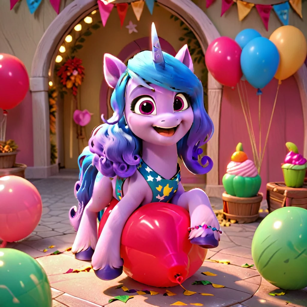 score_9, score_8_up, score_7_up, score_6_up, score_5_up, score_4_up, 
female, Izzy Moonbow, solo, looner, nonpop, balloon nonpop, detailed background, party, selfie, fanservice, plot, balloon fetish, balloon support, 3d, hd, 4k, solo,
safe, rating safe,
spread legs, plot, blowing up balloons, balloon blowing, wide hips, arched back, overinflated balloon, tight balloon, necked balloon, translucent balloon, white star print on balloon, balloon inflation, bouncing, squeaking, noisy, loud,
My Little Pony: Make Your Mark, My Little Pony: A New Generation, cinematic, dynamic angle, depth of field, bloom, subsurface scattering