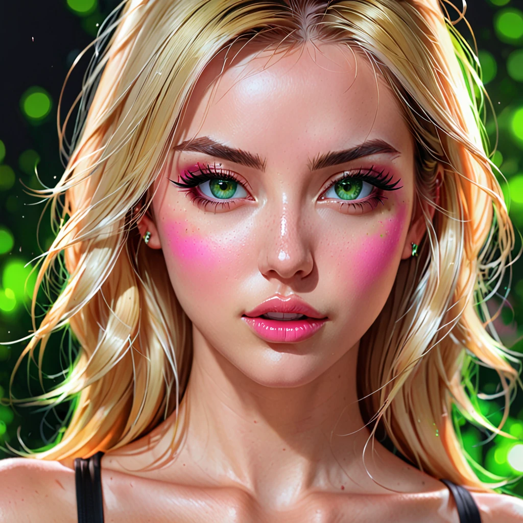 Oral rape of the woman blonde hair green eyes and pink batm and a black top, realistic art style, RossDraws portrait, Artgerm portrait, Anime realistic artstyle, 4K realistic digital art, 4K realistic digital art, 8K Artgerm Bokeh, DeviantArt Artstation CGScosiety, ArtGerm extremely detailed, made with anime painter studio, RossDraw digital painting, (cum on face:1.3), (cum on black top: 1.3)