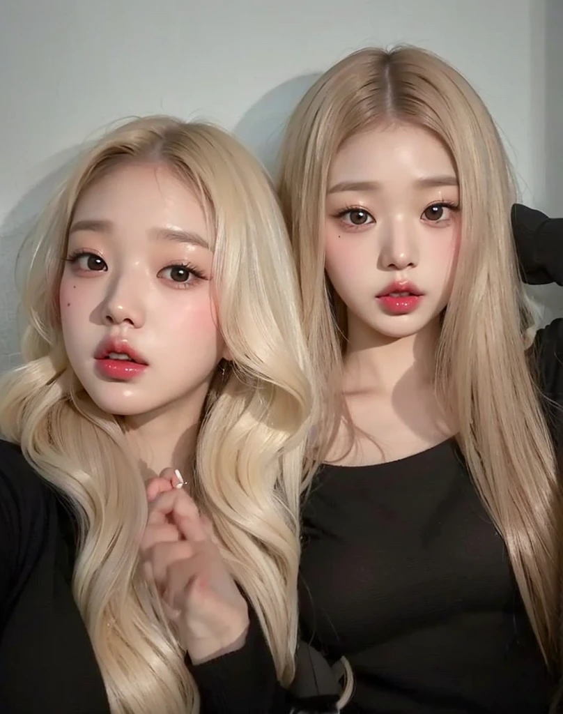 Wonyoung from IVE face, foto realista, ultra HD, 8k, big juicy lips