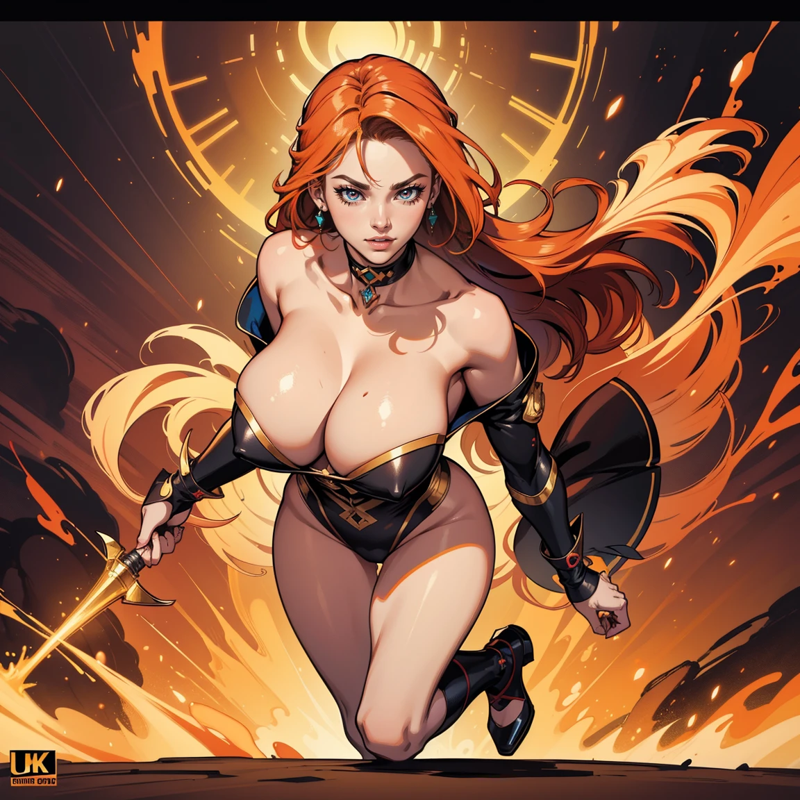 Masterpiece, Professional, High Definition - quality, sharp focus, perfect artwork, Best Illustration, trending on artstation, UHD, 4k, full body, NSFW
Cartoon style, vibrant, colorful, woman, huge breast,