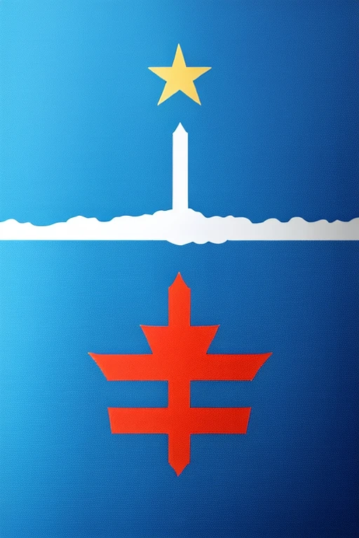 Create a flag, that makes reference to the technology and development of a country, that is similar to the flag of Cyprus
