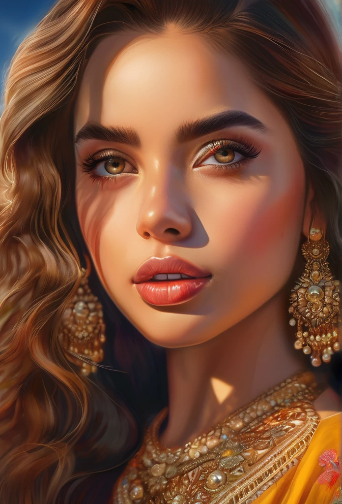 beautiful detailed girl,1girl,beautiful detailed eyes,beautiful detailed lips,extremely detailed eyes and face,long eyelashes,beautiful detailed skin,beautiful detailed hair,soft warm lighting,golden hour lighting,golden hour,warm colors,vibrant colors,cinematic lighting,highly detailed,hyper realistic,oil painting,masterpiece,photorealistic,intricate details,award winning,ultra-detailed,4k,8k,highres,best quality