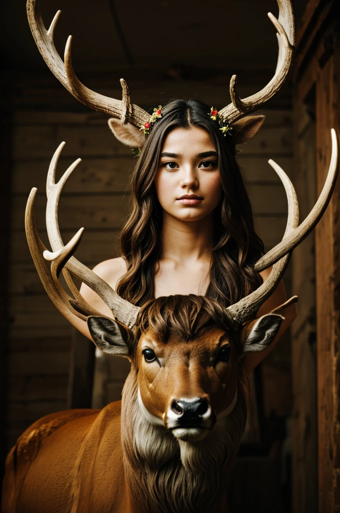 God with deer horns, YOUNG