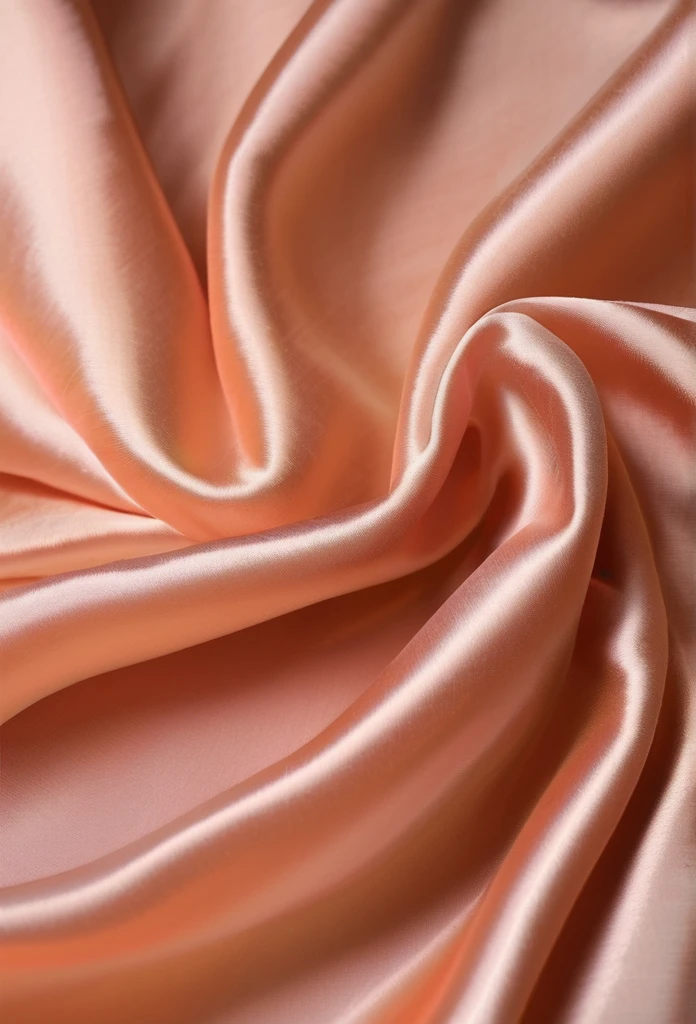 silk fabric, peach nectar