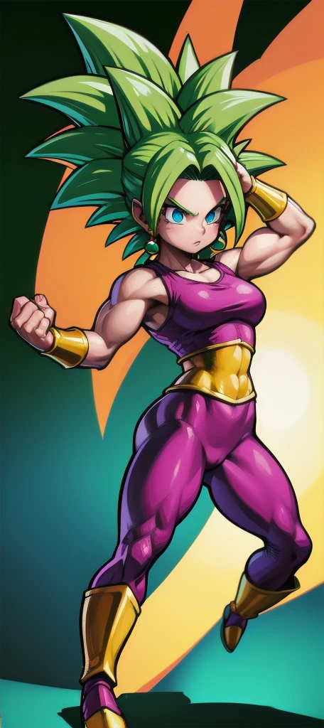 Kefla
Solo . Simple background  , muscular , Lineart ,  Standing , Normal pose , fullbody , kefla_dragonball,jewelry, earrings, 