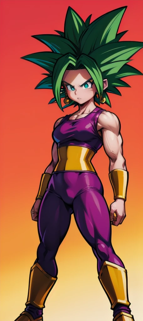 Kefla
Solo . Simple background  , muscular , Lineart ,  fullbody , kefla_dragonball,jewelry, earrings, 