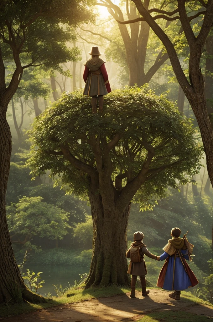 The fable of the wise tree and the young adventurer