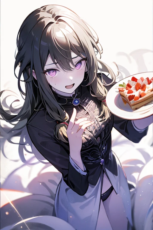 (from above:1.2),a girl , purple color hair、Purplish pink eyes that dreamers desire, (Blonde hair) , small stature, Colossal tits, Lori, (masutepiece:1.2, Best Quality), (finely detailed beautiful eye: 1.2), (beautifull detailed face), (perky chest:1.1), (pointed chest:1.0), (cakes magazine cover:1.3),(Best Illumination, extremely delicate and beautiful), sexy pose,make a cocktail , in a bar counter, ((Cinematic Light)), Dramatic light, (Pale white background:1.5), Short bob hair(1:3)、Ultra Contrast、Braid a little around the ears, White long dress、only has 5 fingers、Her pussy is visible through the white thong、Wet pants、You can see inside your underwear、full of sweat、mocking look、diaper、nffsw,Arms crossed、grab the arm、Shoot from above:1.2,Best Quality、Large breastuscular pussy、Pubic hair,high-level image quality、hightquality、8K,perfect hand、5 fingers、finger pin、Perfect Finger、T back,noise cut、bullet hand、Her hair color should have been a brighter purple.The skirt part is also carefully expressed..、Purple skirt、the skirt is floating in the wind、Dark purple panties、thin Pubic hair ,(with sparkling eyes and a contagious smile),open mouth, highest quality, high resolution,Real World, Natural light,perfect Natural light, Looking at Viewer,
