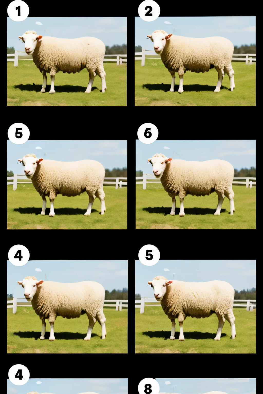 step-by-step infogram of cloning Dolly the sheep
